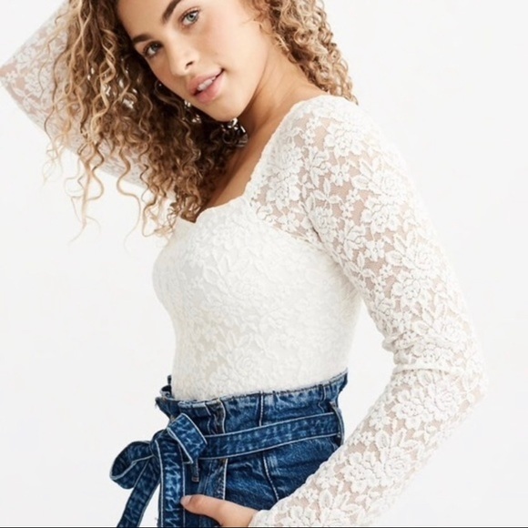 Abercrombie & Fitch Tops - NWT Abercrombie & Fitch White Lace Top Xs~S~M Available